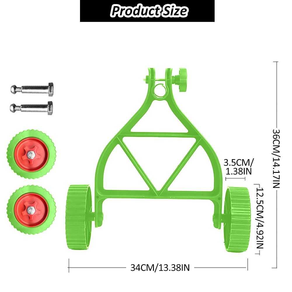 Labor-Saving Auxiliary Wheel of Lithium-Ion Mower Adjustable Support Wheels Set for Cordless Grass Trimmer
