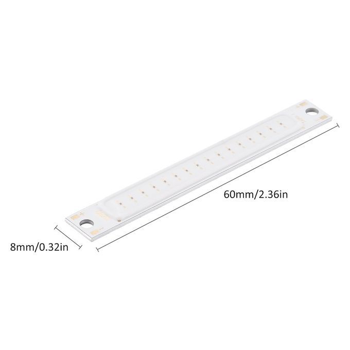 1W 3W   Light Strip 60x8mm  OB  R  Ool White Warm White Blue Red Light-Si Er-2-2.6V 1W  Red Light