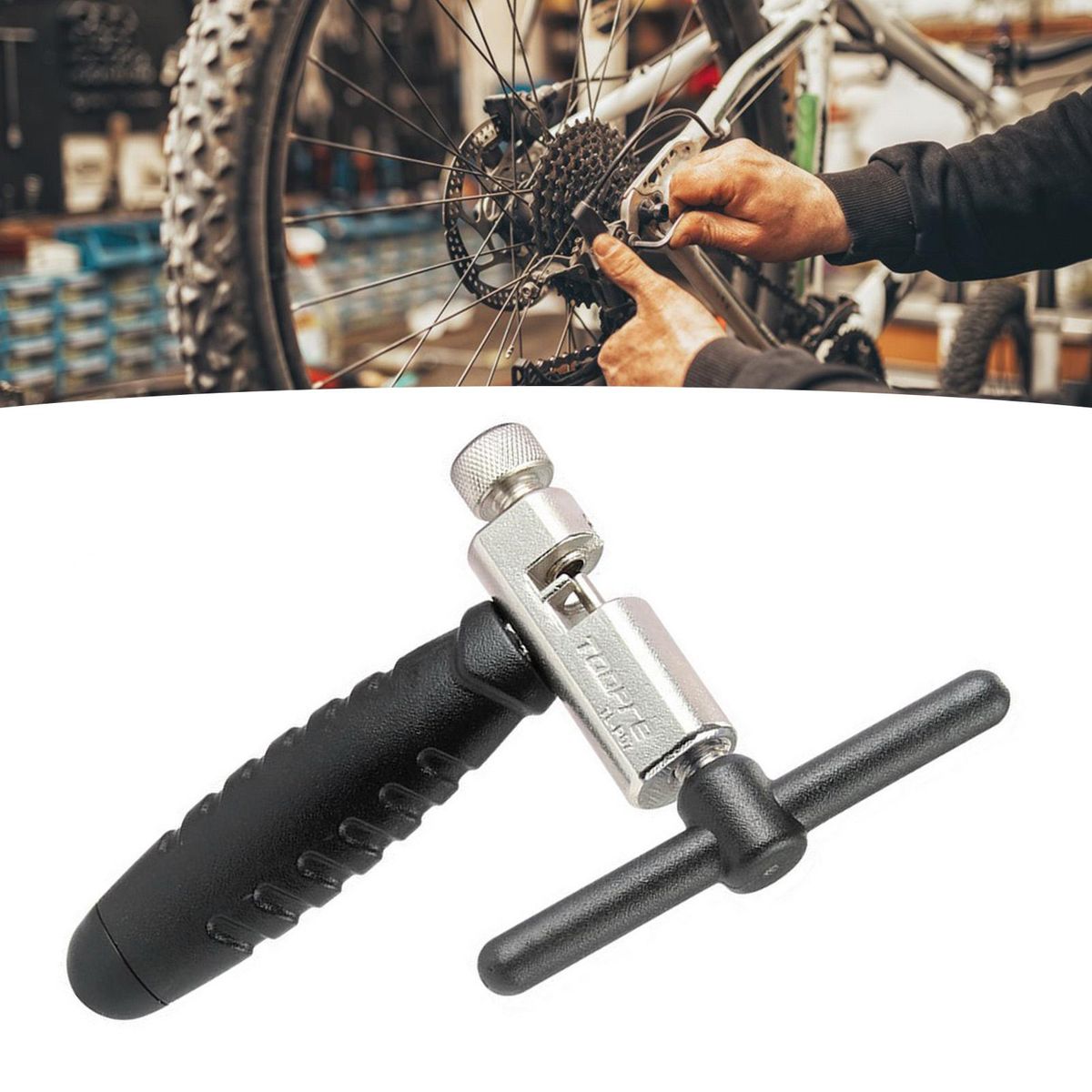 Bike Chain Breaker High Hardness Bicycle Chain Splitter Black