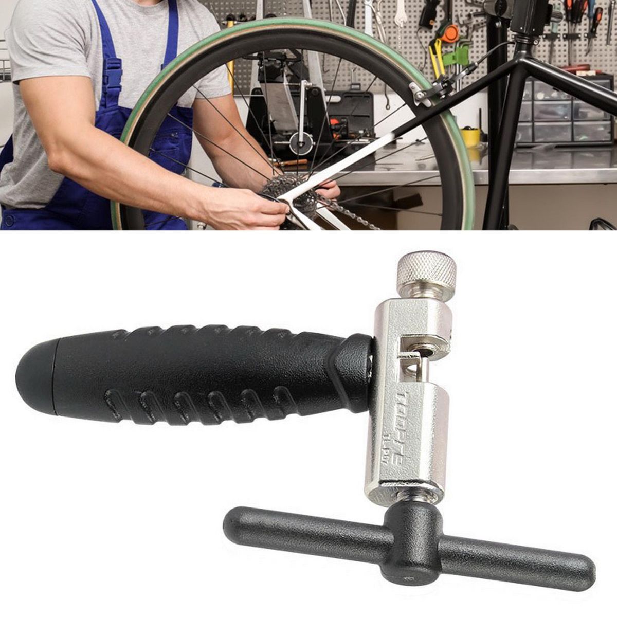 Bike Chain Breaker High Hardness Bicycle Chain Splitter Black