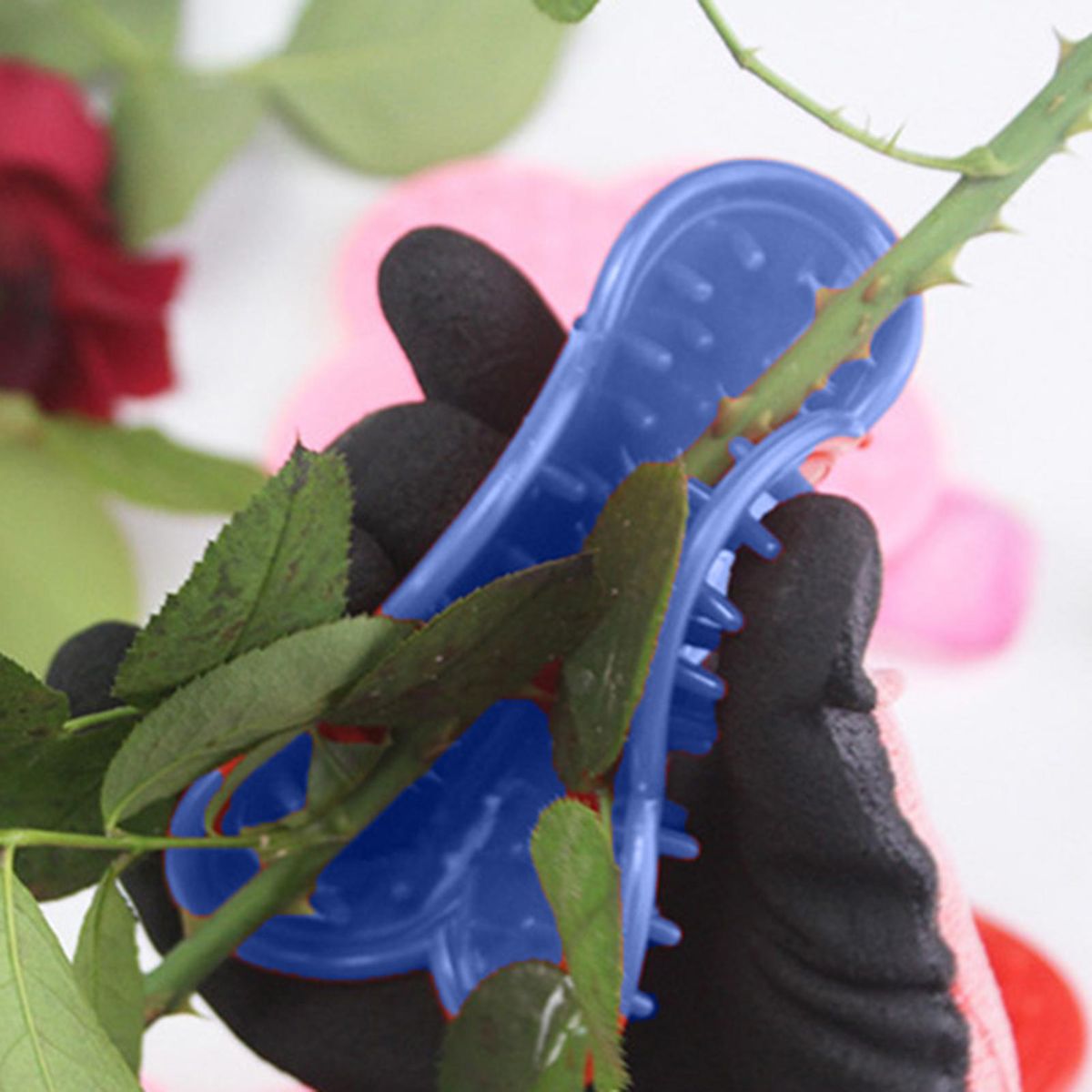 2Pcs Rose Thorn Remover Flower Arrangement Leaf Blue