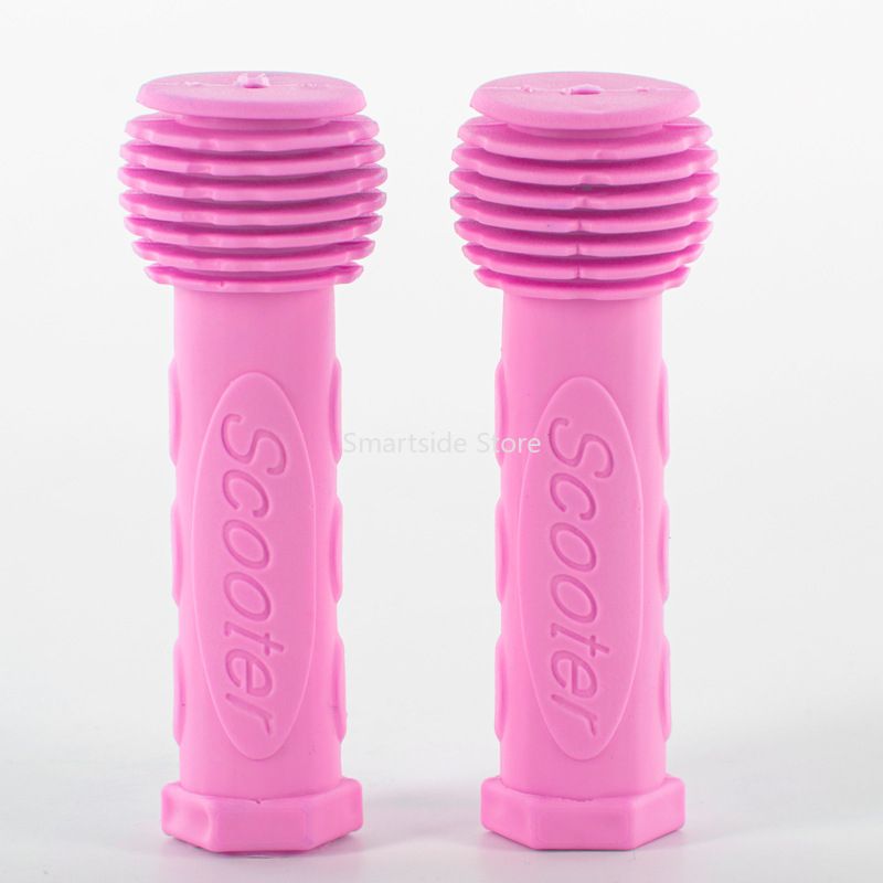 L/XL Rubber Grip Handle Bike Handlebar Grips Cover Anti-skid Bicycle Tricycle Skateboard Scooter For Child Kids Blue Red Pink