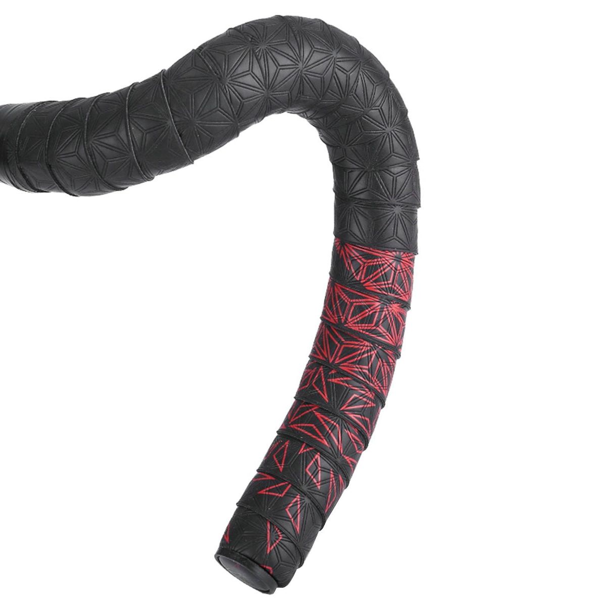 Bicycle Handlebar Grip Ride Comfort Anti-slip Leather for Road Red