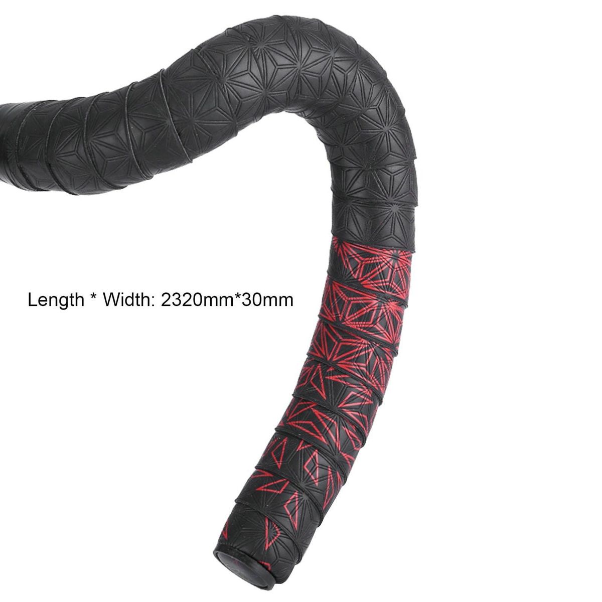 Bicycle Handlebar Grip Ride Comfort Anti-slip Leather for Road Red