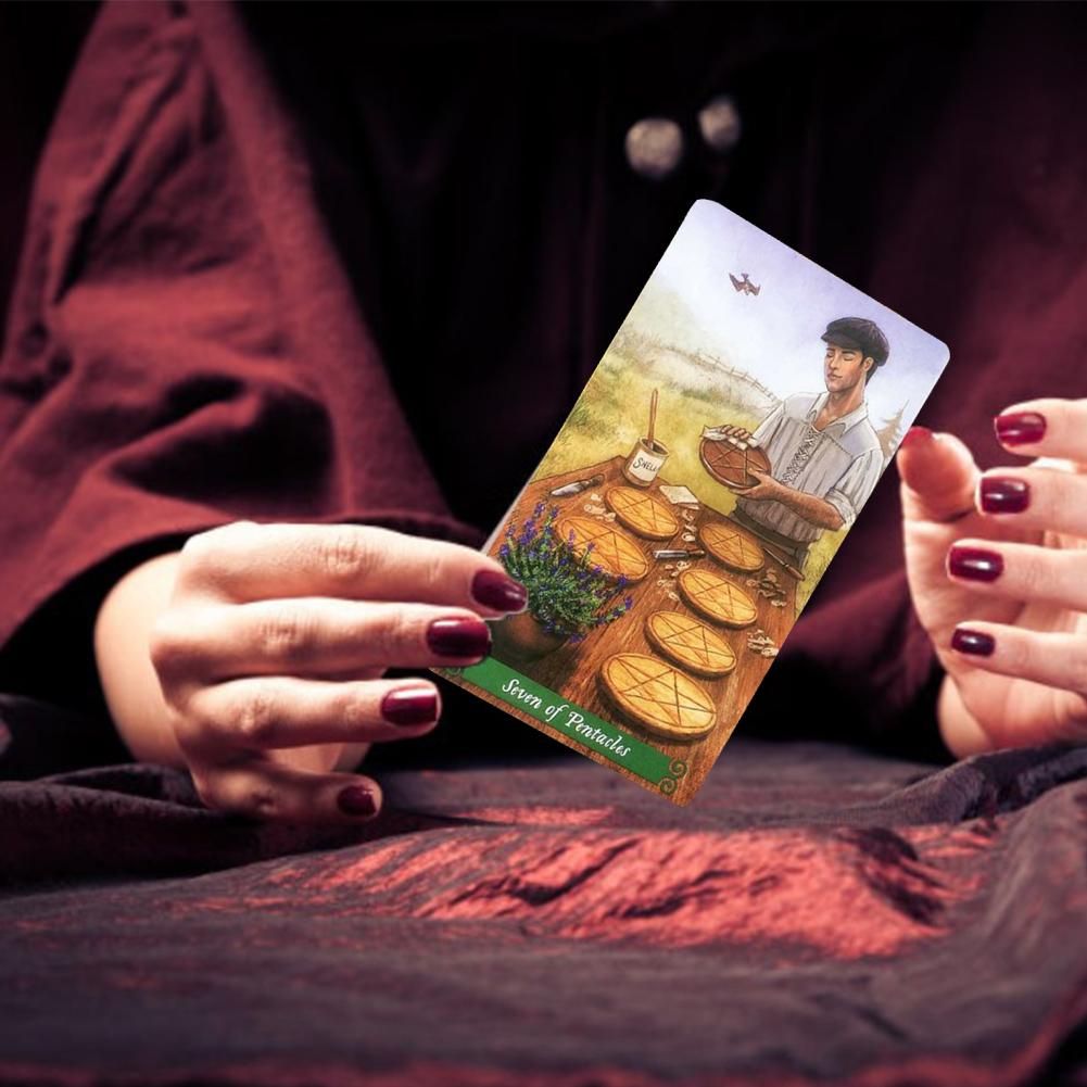 Play Cards English Tarot Set New 78PCS Full Witch Green