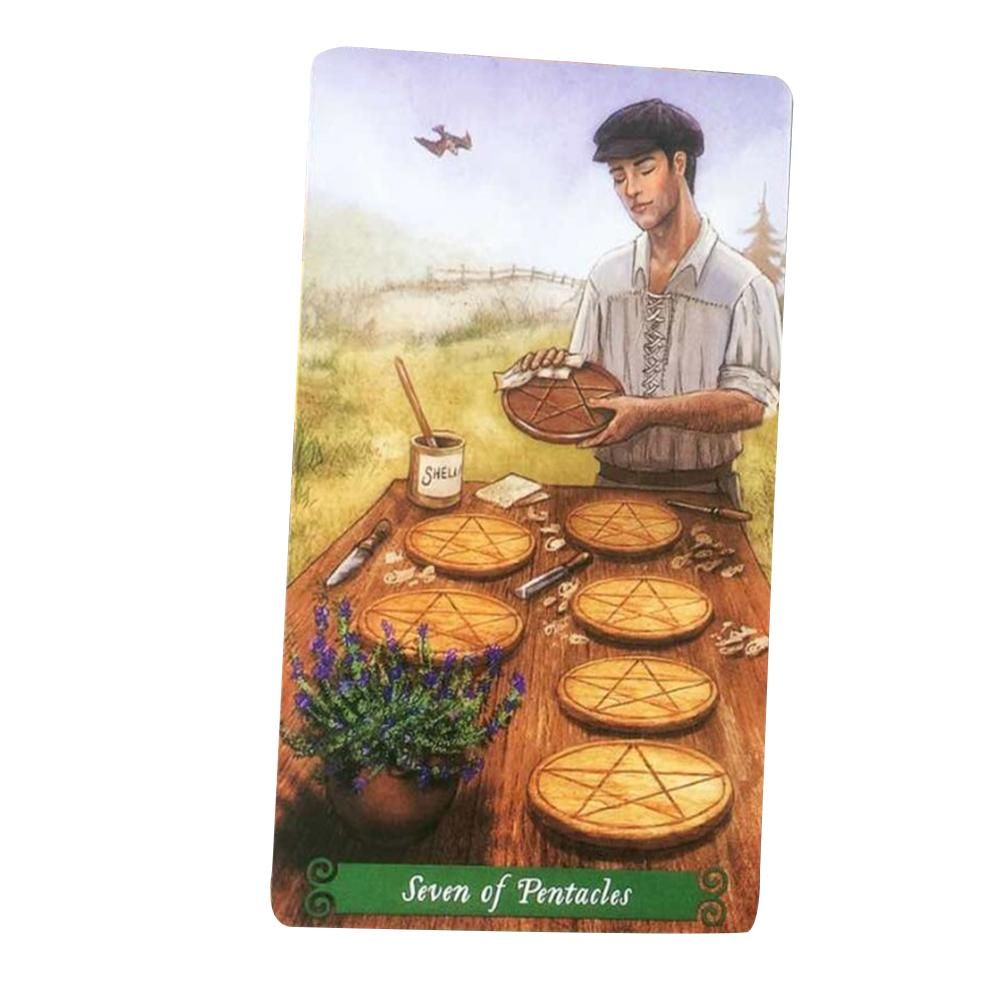 Play Cards English Tarot Set New 78PCS Full Witch Green