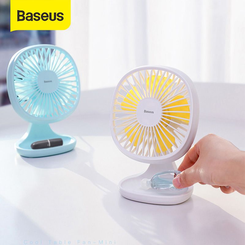 Baseus Mini USB Fan Portable Cooling Fan 3-Speed Smart Home