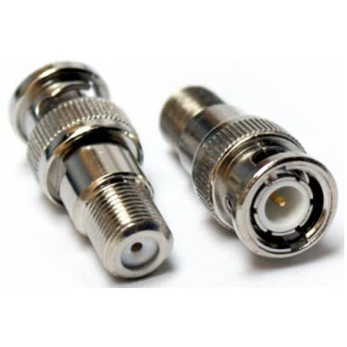 50pcs-bnc Male To Av Female Plug Connector For Cctv Camera