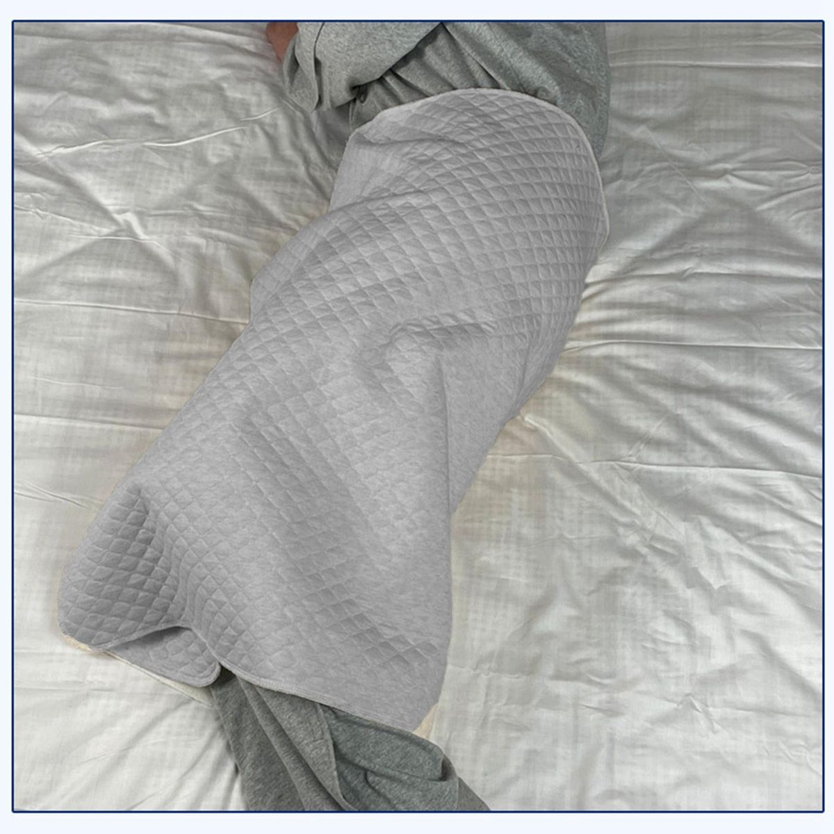 Elderly Diaper Skirt Wearable Incontinence Bed Pads For Adult Gray