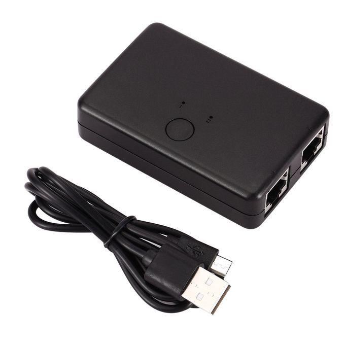 2 Ports RJ45 Lan Hub Network Switch Ethernet Adapter Splitter For