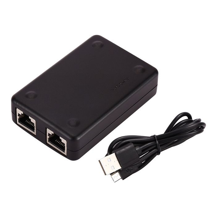 2 Ports RJ45 Lan Hub Network Switch Ethernet Adapter Splitter For