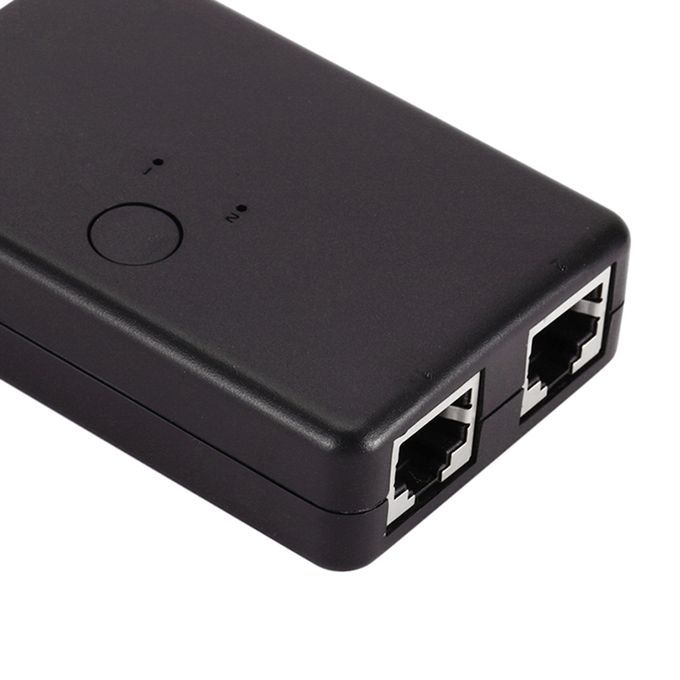 2 Ports RJ45 Lan Hub Network Switch Ethernet Adapter Splitter For