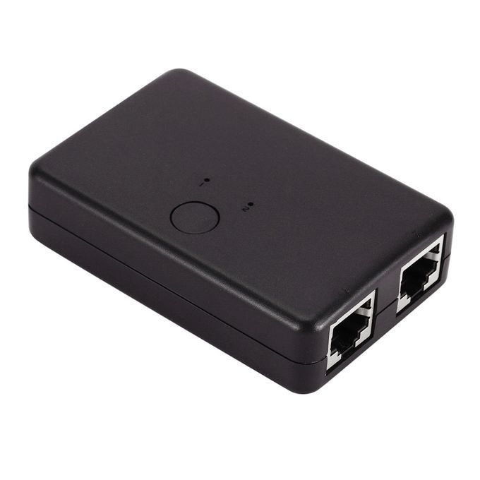 2 Ports RJ45 Lan Hub Network Switch Ethernet Adapter Splitter For