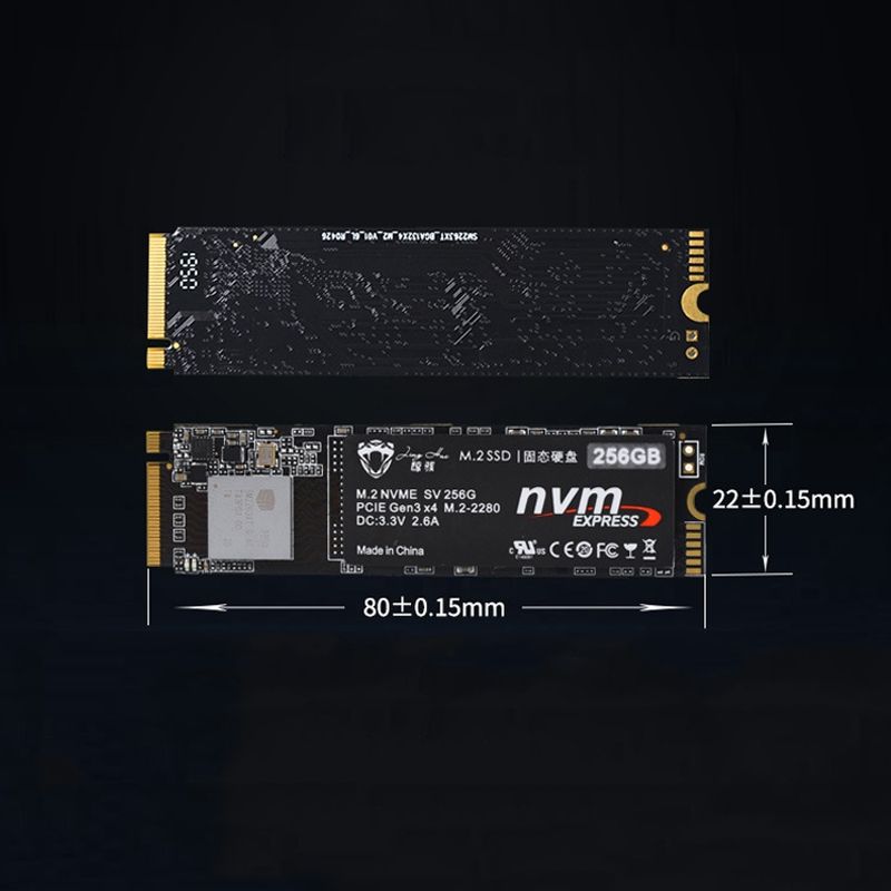 JingHai M.2 Interface Solid State Drive PCIe NVMe High-Speed SSD Notebook Desktop SSD, Capacity:512GB