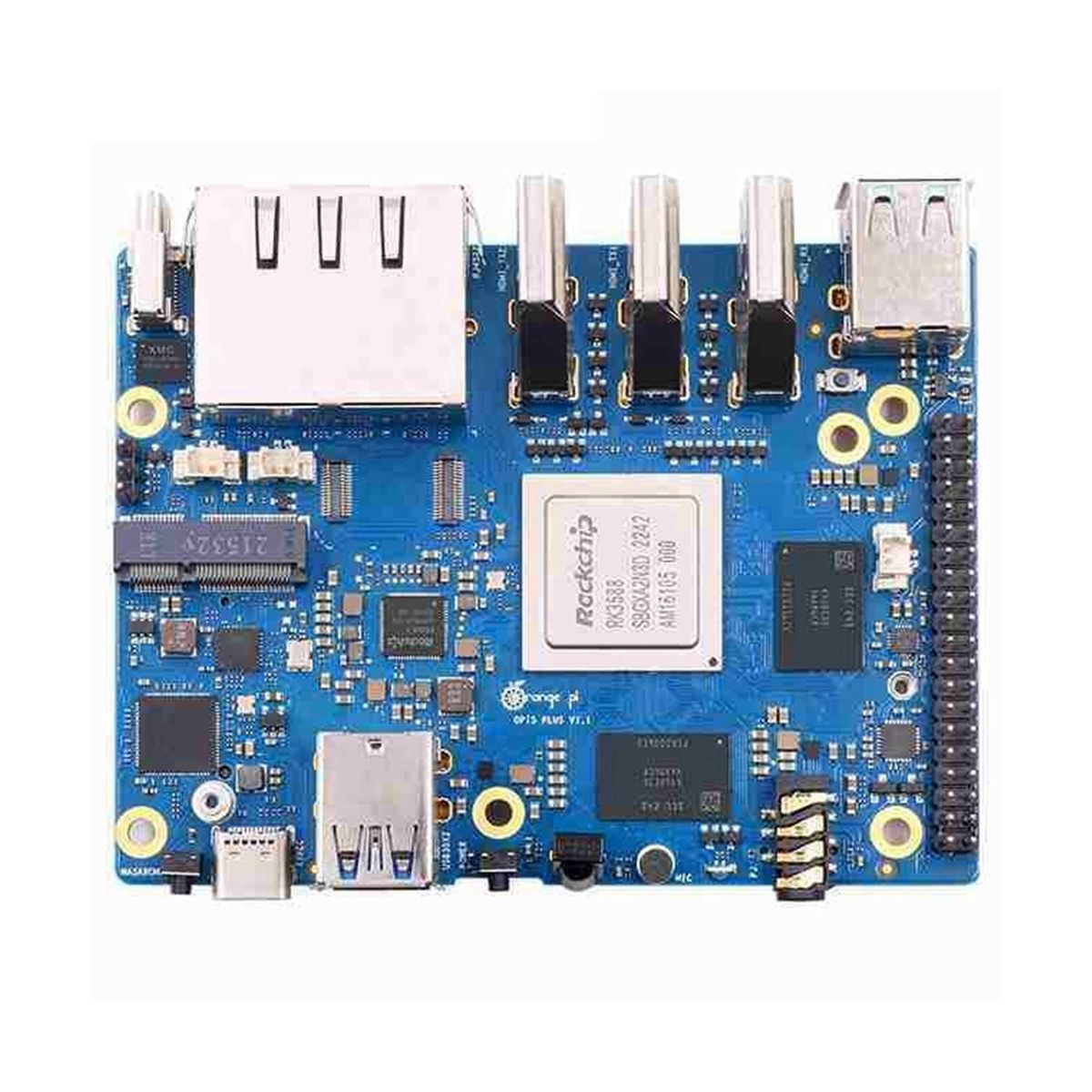 Orange Peel 5 Plus 16GB RAM + 256GB Emmc Module RK3588 Octa-Core 64-Bit Supports 8K Video 2.5G Supports WiFi6 Module Kit