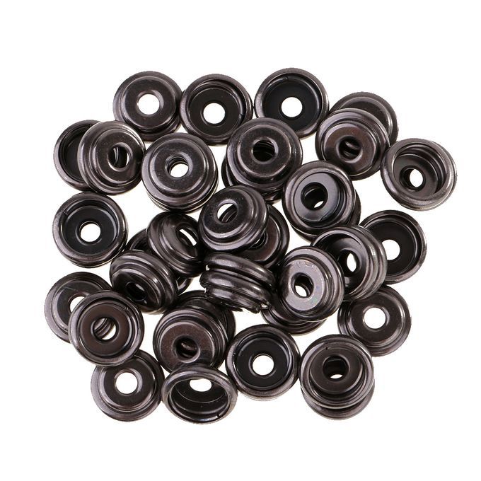 30 Sets Metal Snap Buttons Press Stud Popper 12.5mm Grey Black