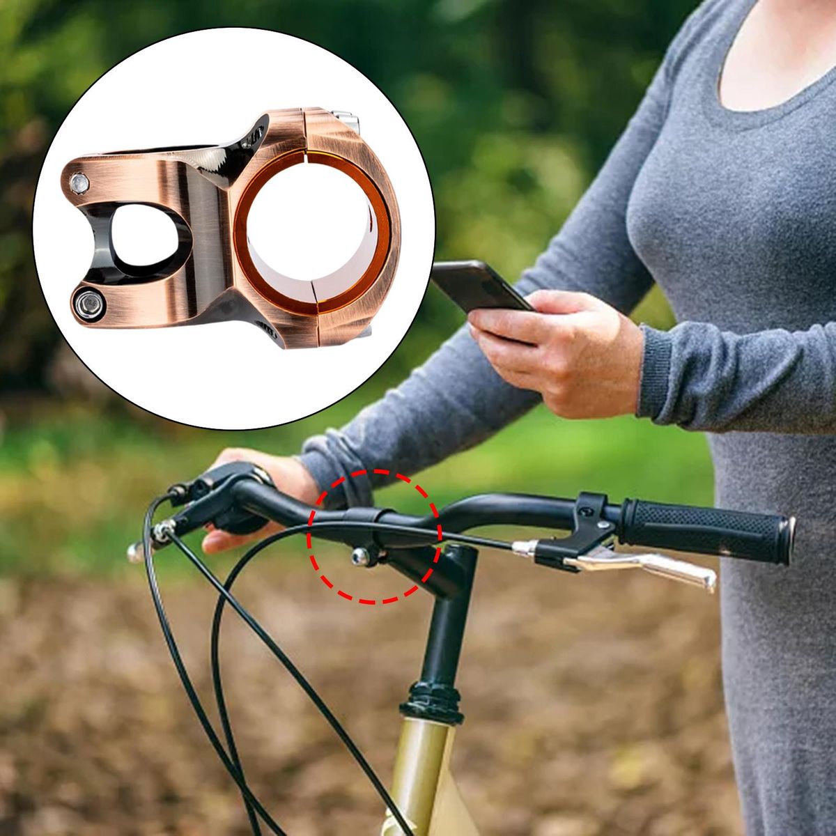 Bike Stem MTB Mountain Bike Handle Bar Riser Accs