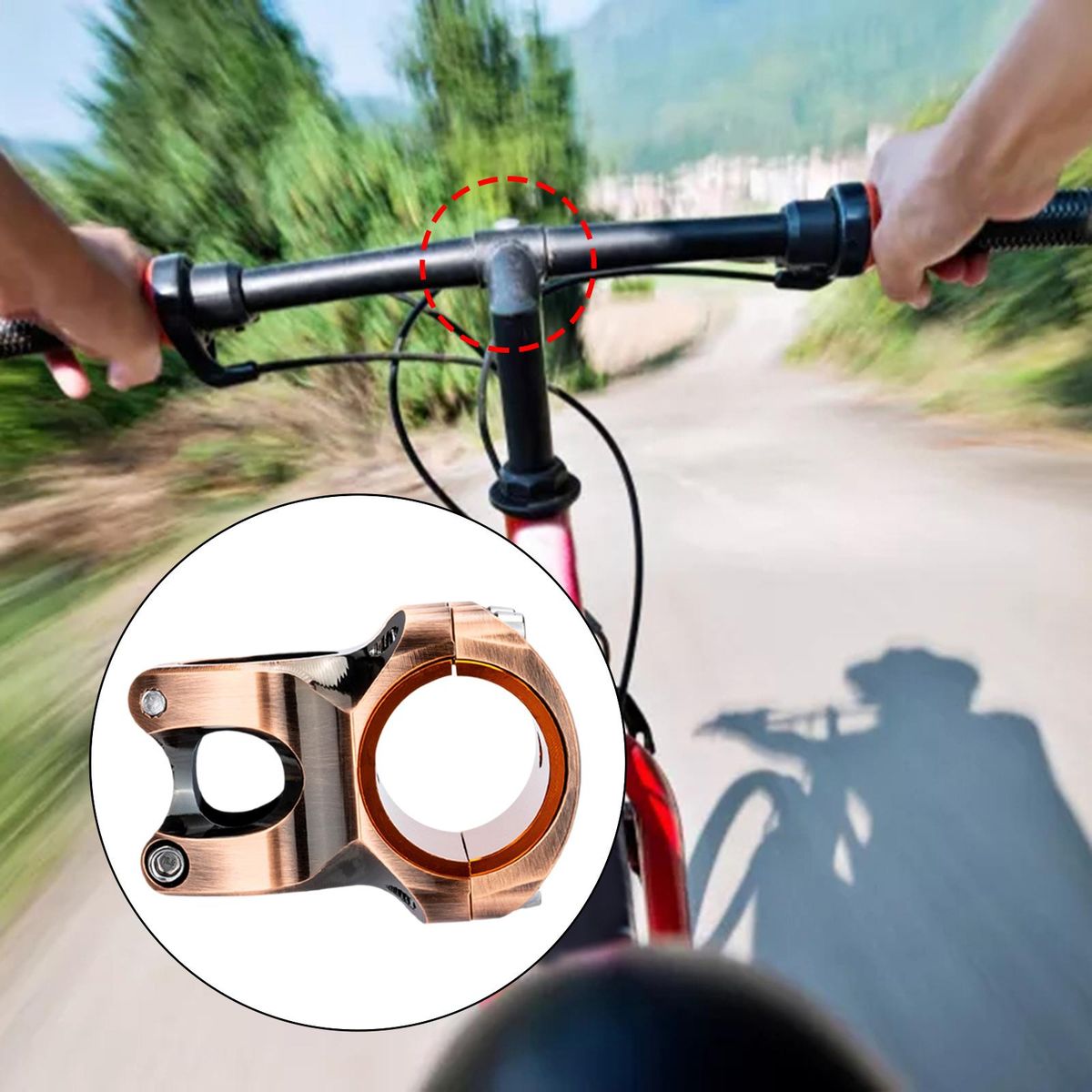 Bike Stem MTB Mountain Bike Handle Bar Riser Accs
