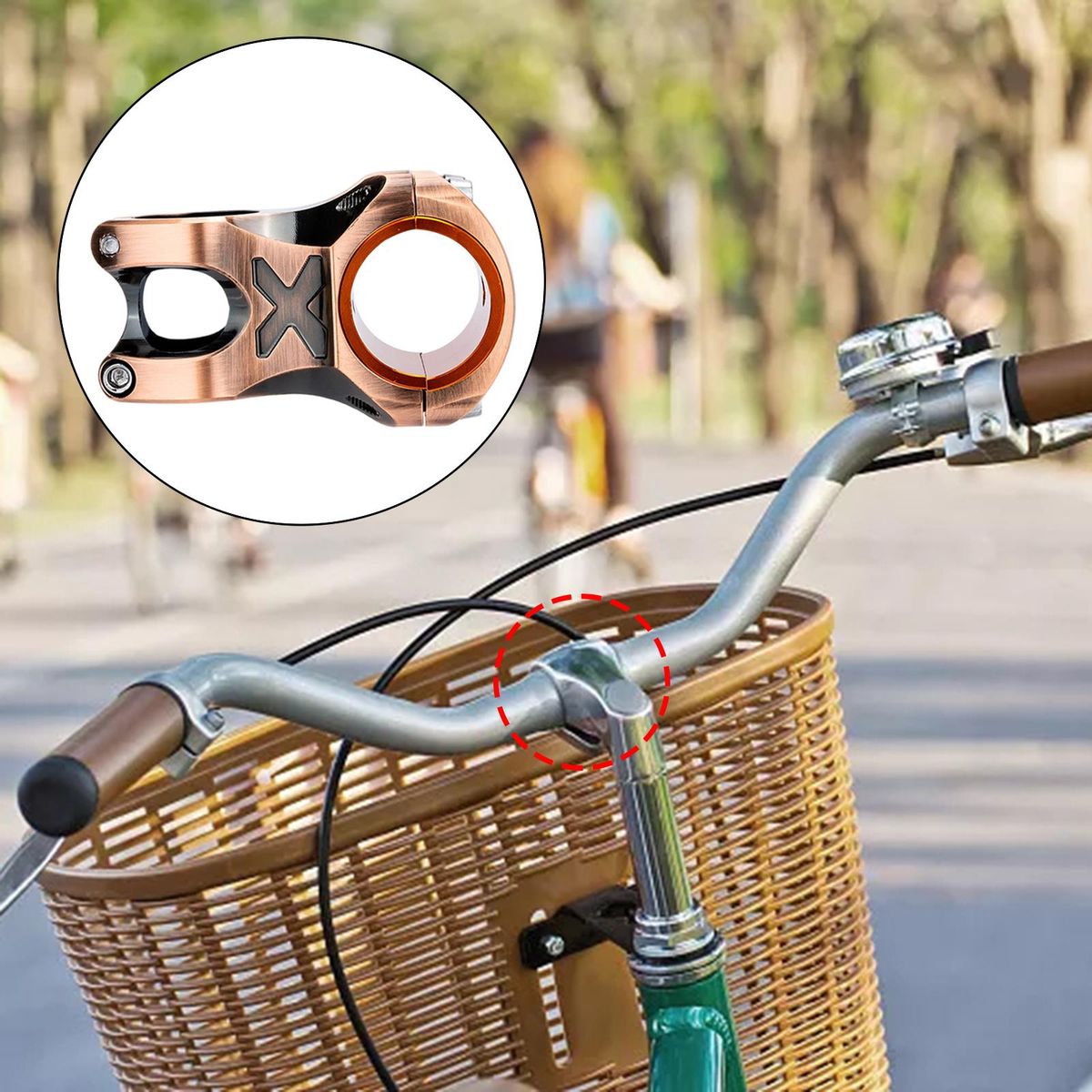 Bike Stem MTB Mountain Bike Handle Bar Riser Accs