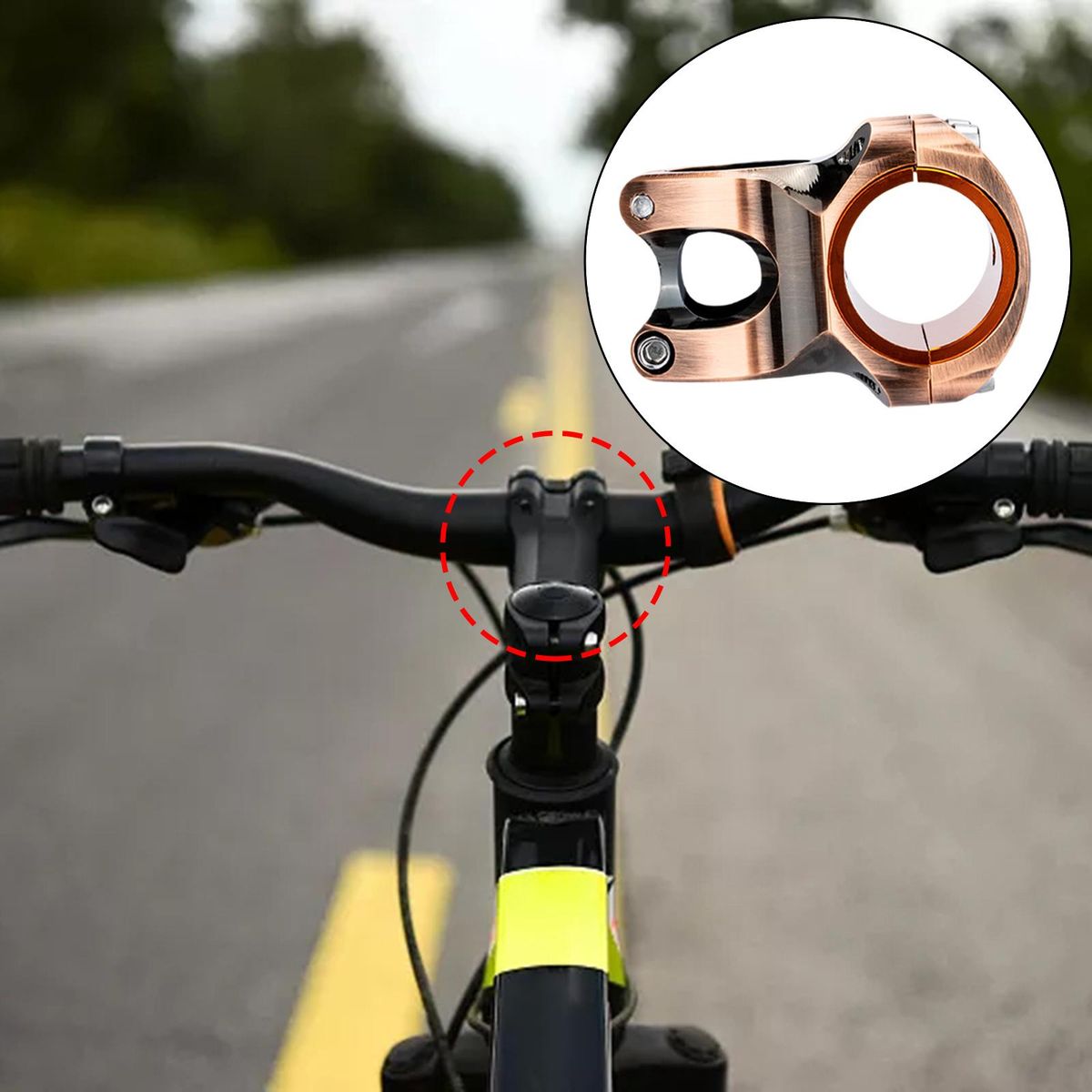 Bike Stem MTB Mountain Bike Handle Bar Riser Accs