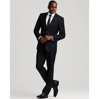 Slim-Fit Smart Suit - Black One Button