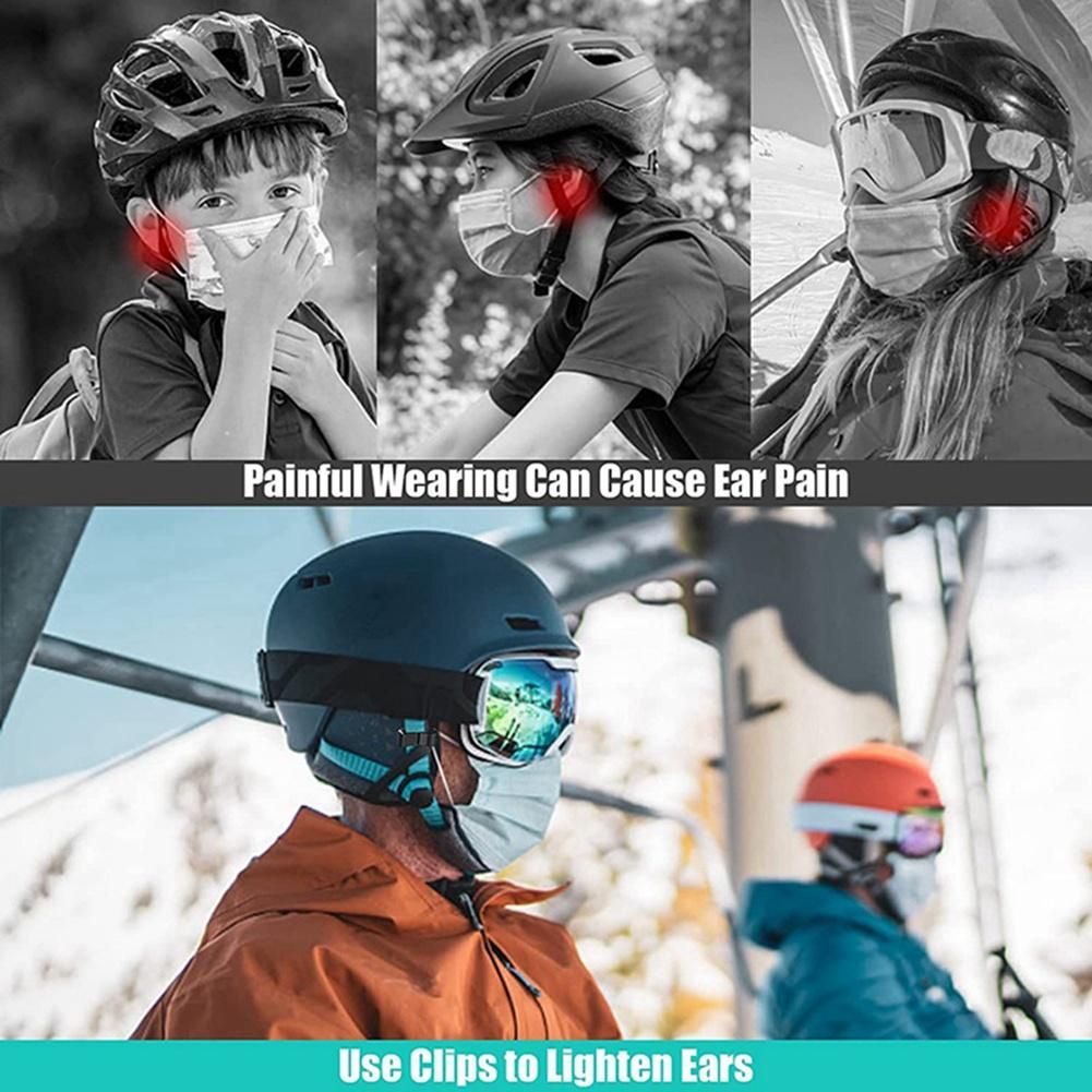 20 Pack Mask Holder Ski Helmet,30mm Helmet Mask Holder for