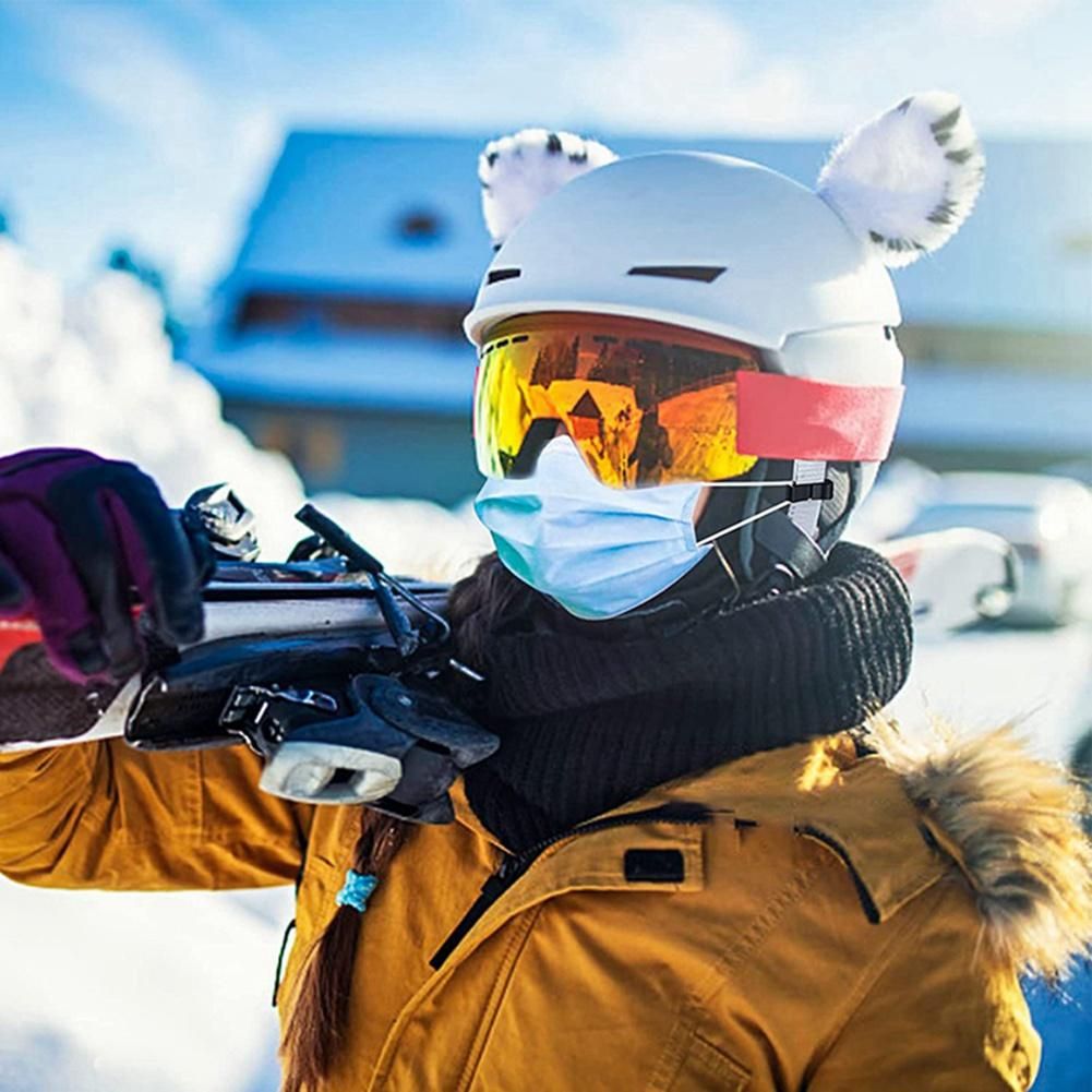 20 Pack Mask Holder Ski Helmet,30mm Helmet Mask Holder for