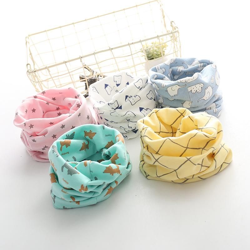 4PCS Cotton Baby Scarf Baby Bibs