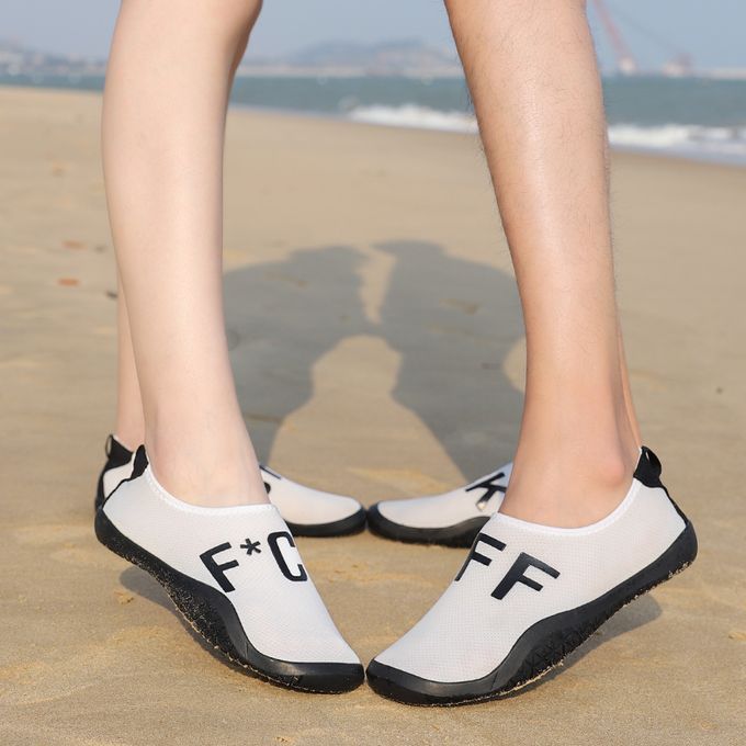 Big Size Water Shoes Beach Diving Yoga Shoes-White