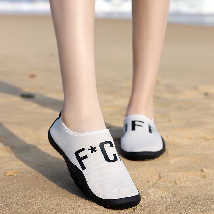 Big Size Water Shoes Beach Diving Yoga Shoes-White