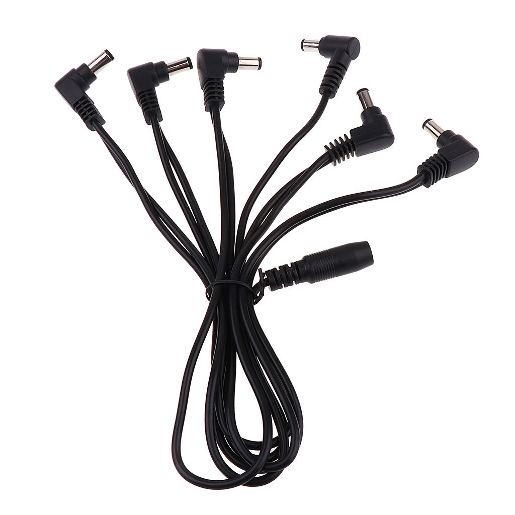 Guitar 6 Way Effect Pedals Splitter Power Supply Cable For 6 Way