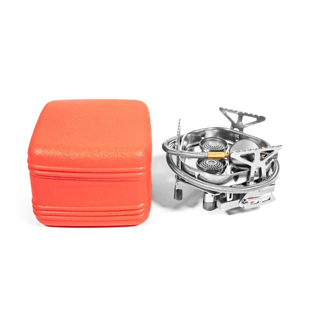 5800W Big Power Backpacking Stove with Piezo Ignition Portable Folding Camping Gas Stove Furnace for Outdoor Cooking Picnic Barbecue