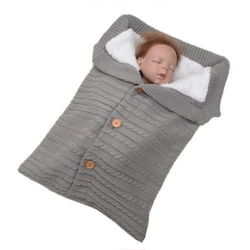 New Born Baby Swaddle Blanket Wrap,Knit Warm