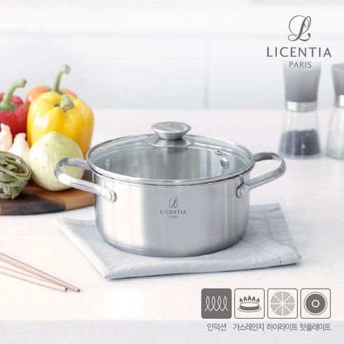 Lisencia IH Floor Triple Stainless Steel Pot
