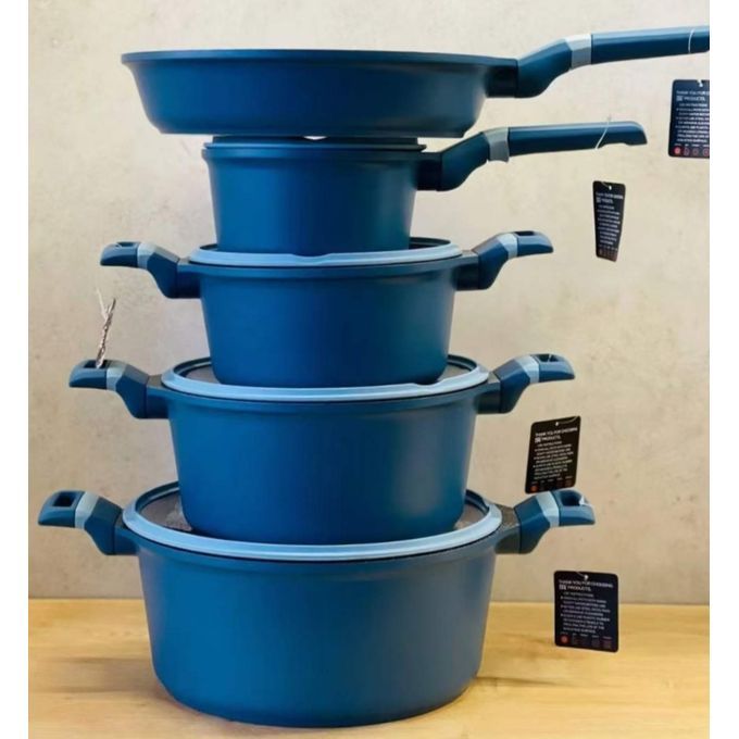 5 Set Granite Non-Stick Pots-Granite Coated
