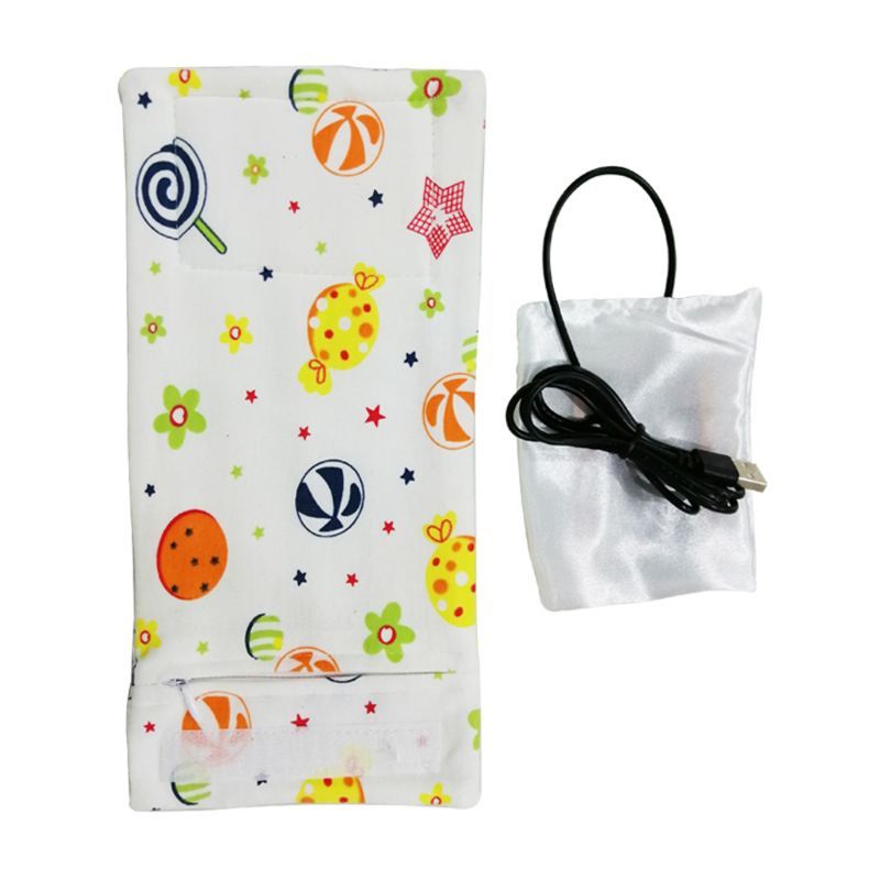USB Milk Warmer Insulated Bag Portable Travel Cup Warmer