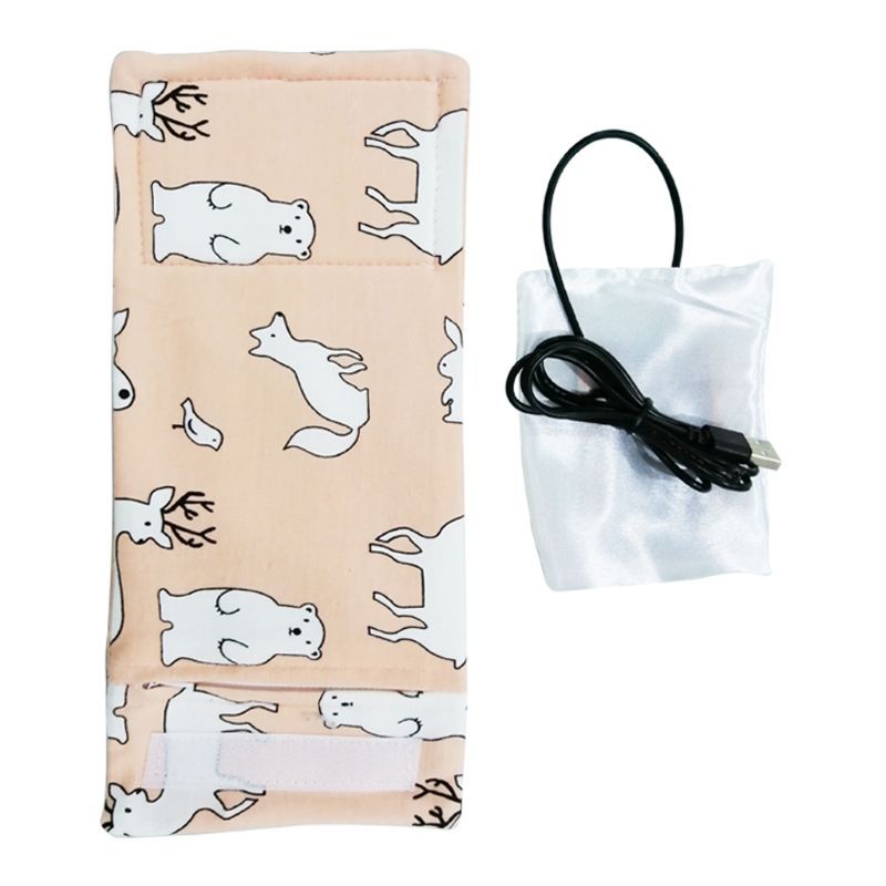 USB Milk Warmer Insulated Bag Portable Travel Cup Warmer