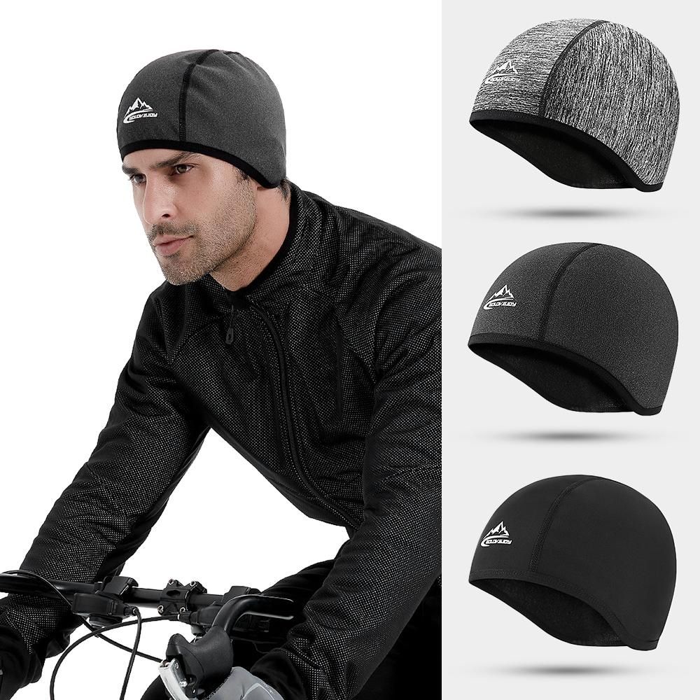Ski Cap with Ear Covers Cycling Helmet Liner Winter Water Resistant Hat for Outdoor Sports Running Skiing Motorcycling