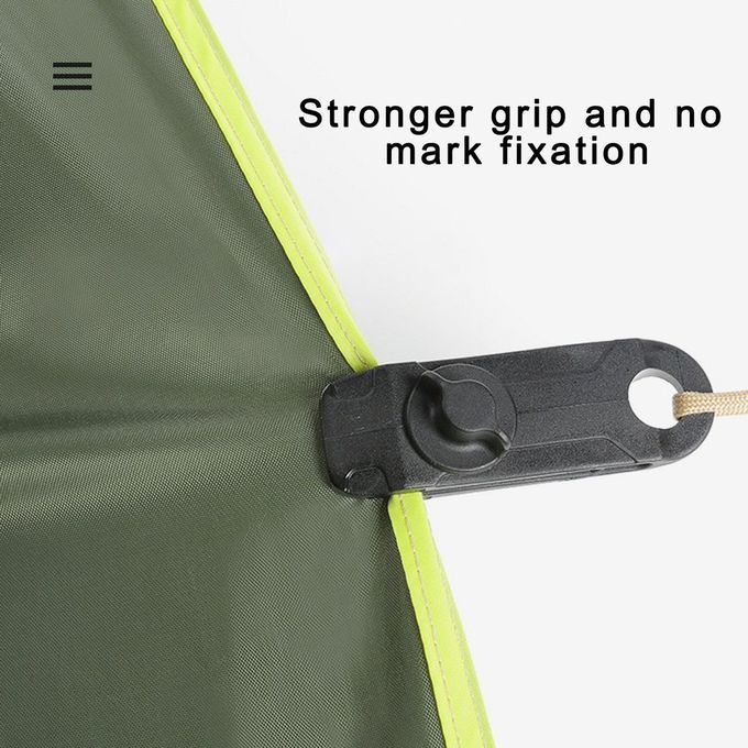 Tarpaulin  Lip Tent  Lips Bu Kle Outdoor  Amping Tool Durable Awning Tent Hook-black-8.5*2.6*2.8cm