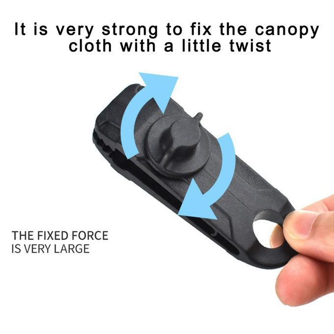 Tarpaulin  Lip Tent  Lips Bu Kle Outdoor  Amping Tool Durable Awning Tent Hook-black-8.5*2.6*2.8cm