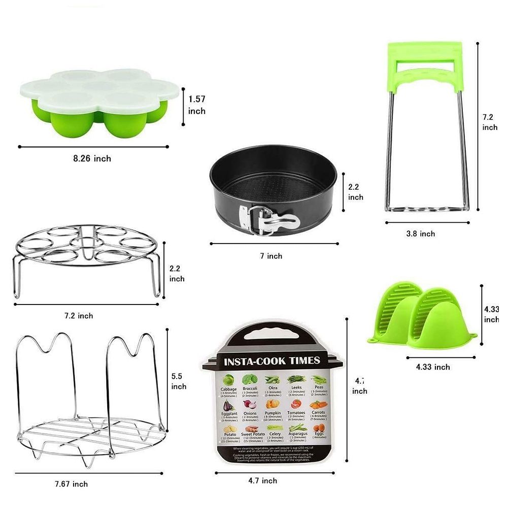 Pressure Cooker Accessories Set For 6Qt Includes
