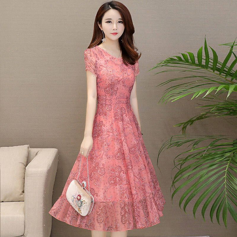 Breathable Mesh New Flag Robe V-collar Large Size Dress 3