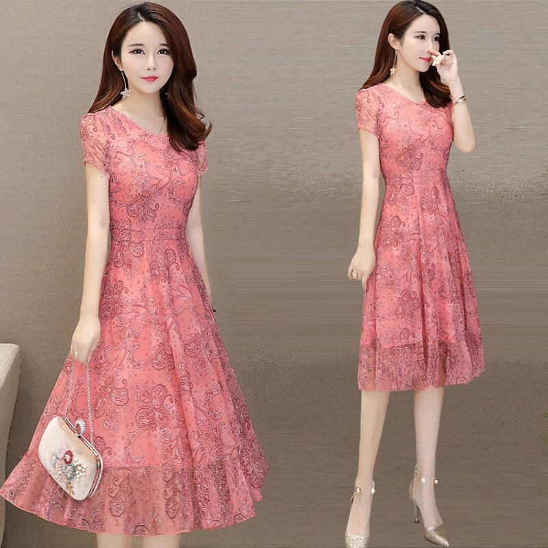 Breathable Mesh New Flag Robe V-collar Large Size Dress 3