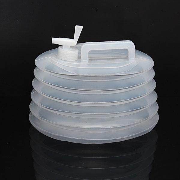 3/5/10L Collapsible Folding Water Container Bucket Carrier Tap Storage Camping 5L