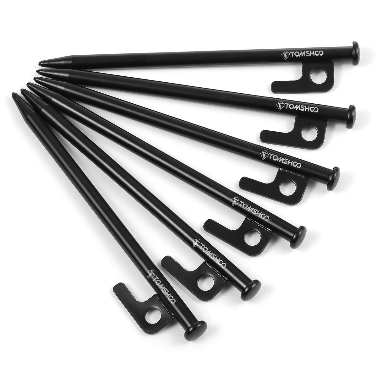 8 Inch /12 Inch Tent Pegs 6PCS Heavy Duty Steel 20cm