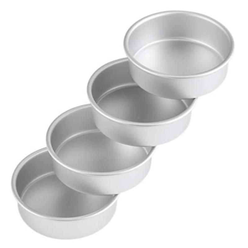 4 Inch Small Cake Pan Set of 4, Baking Round Cake Pans Tins