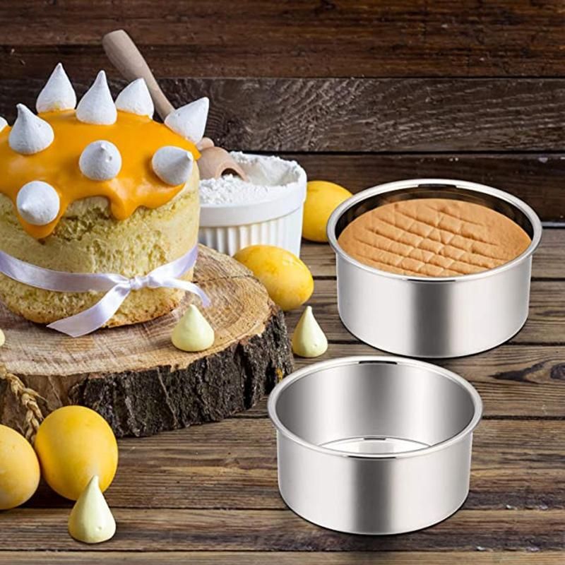 4 Inch Small Cake Pan Set of 4, Baking Round Cake Pans Tins