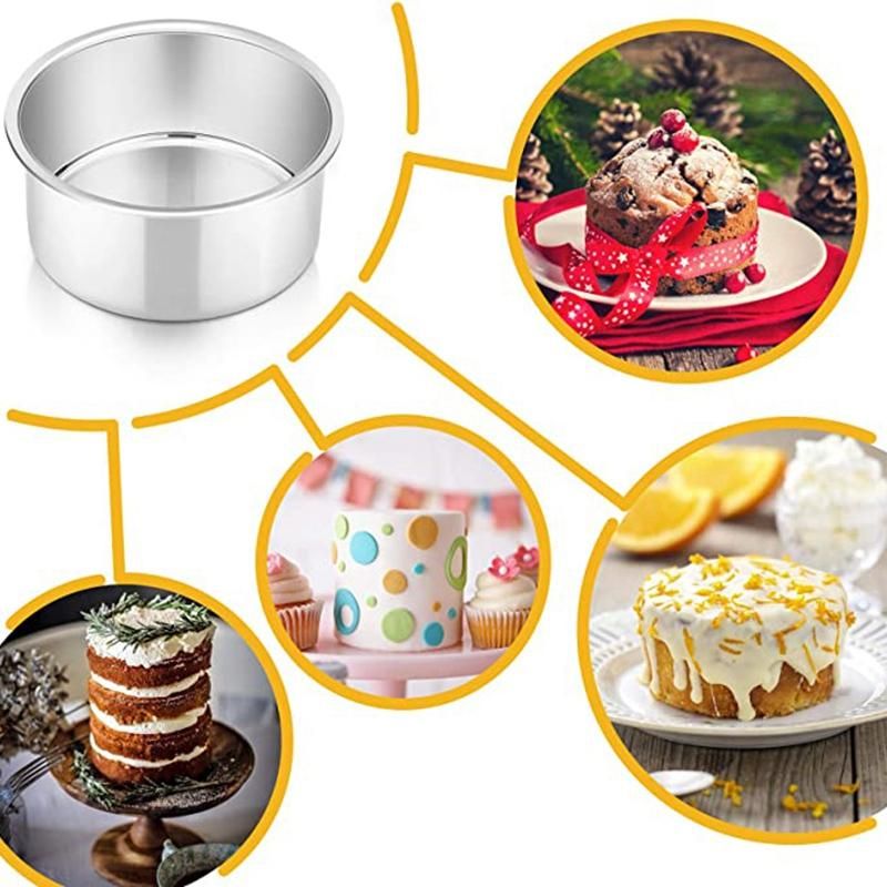 4 Inch Small Cake Pan Set of 4, Baking Round Cake Pans Tins
