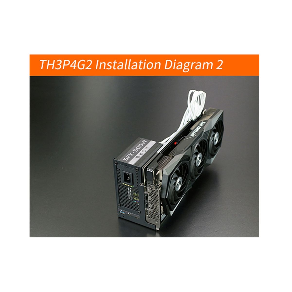 TH3P4G3 Mini GPU Dock Graphics Card Extension Dock External Graphics -Compatible PD 60W 40Gbps DC  ATX