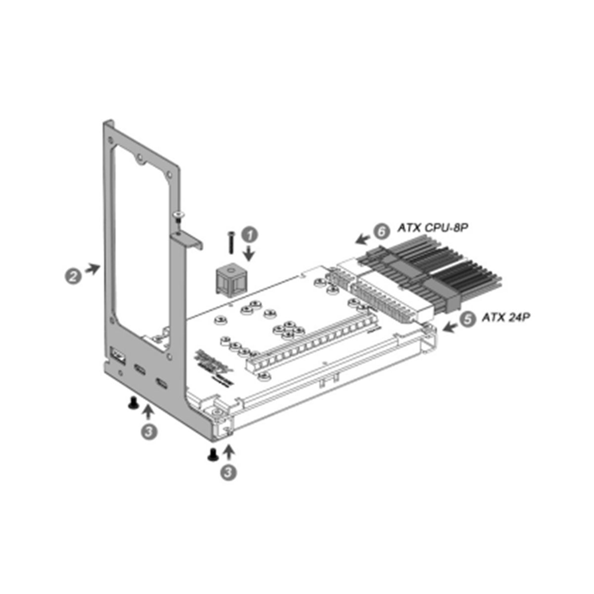TH3P4G3 Mini GPU Dock Graphics Card Extension Dock External Graphics -Compatible PD 60W 40Gbps DC  ATX